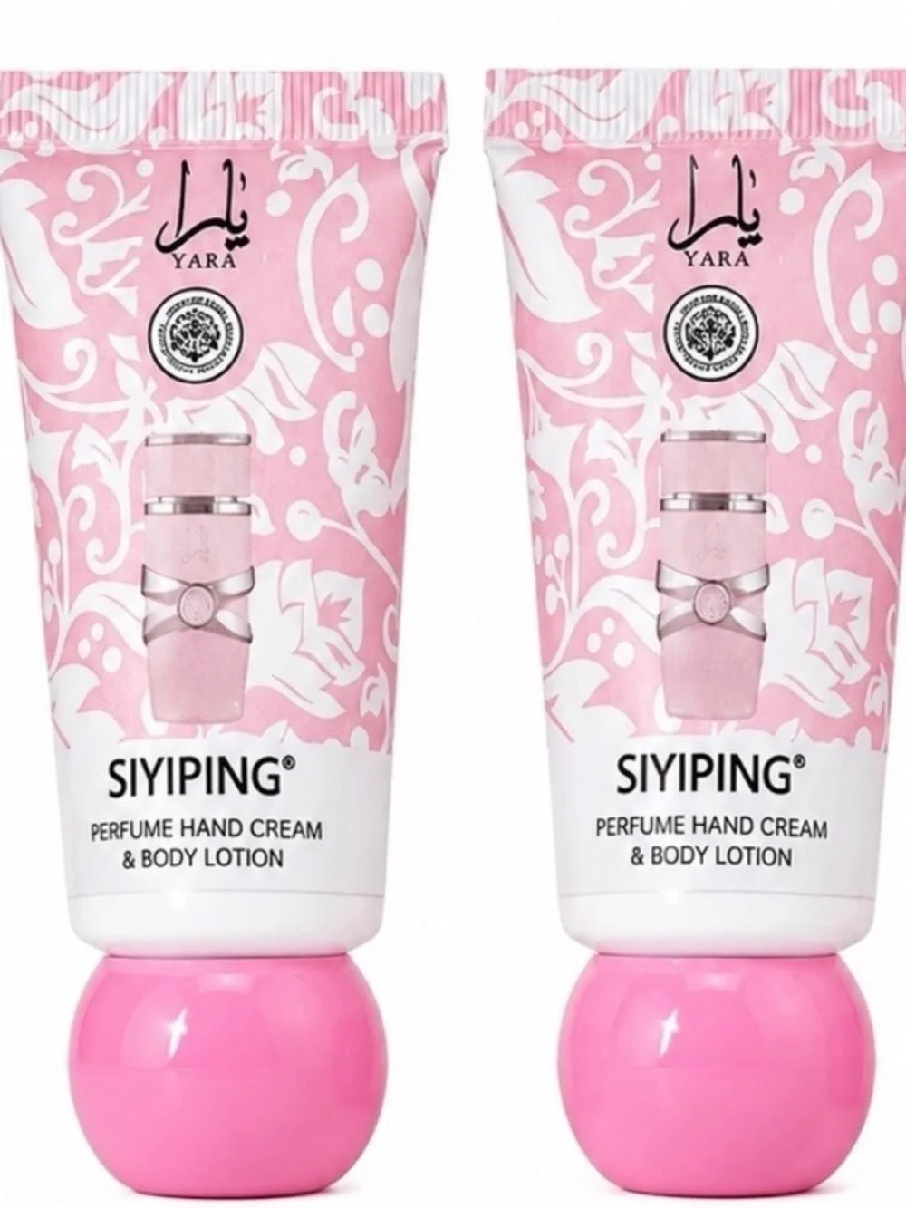 Pink Floral Hand Cream & Body Lotion set of 2